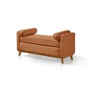 Ver imagem 2 de Recamier Italia 1,30M com Base Madeira Linho Sofatec
