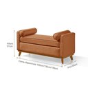 Ver imagem 3 de Recamier Italia 1,30M com Base Madeira Linho Sofatec