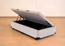 Ver imagem 5 de Cama Box Baú Solteirão Serenelife - Suede Bege Claro