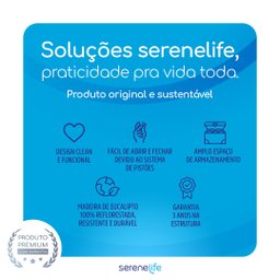 Cama Box Baú Solteirão Serenelife - Suede Bege Claro - 7