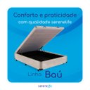 Ver imagem 6 de Cama Box Baú Solteirão Serenelife - Suede Bege Claro