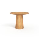 Ver imagem 1 de Mesa de Jantar Redonda 100cm Scandi 4 Lugares Lamina Natural de Madeira Mel