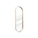 Ver imagem 1 de Espelho Grande Oval com Moldura em Metal Corpo Inteiro 150 X 50 Cm Bronze