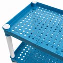Ver imagem 4 de Organizador Infantil Azul 3 Andares Estante Porta Livros Brinquedos Cestos