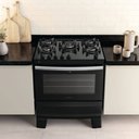 Ver imagem 2 de Fogão 5 bocas Atlas Agile UP Glass Mesa de Vidro 300001665 86,5L Preto Bivolt