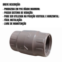 Ver imagem 3 de Válvula de Retenção Rosca 1" Hidráulico Marrom Estrela