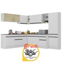 Ver imagem 3 de Cozinha Completa Canto Veneza Mp2100 Multimóveis Branco/preto + Brinde Jogo de Panelas Tramontina