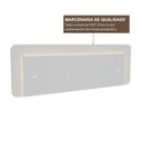 Ver imagem 7 de Cabeceira Casal Queen 272cm com LED 3000k e Tomadas 100% MDF Padrão Planejados Mabel