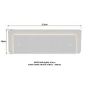 Ver imagem 3 de Cabeceira Casal Queen 272cm com LED 3000k e Tomadas 100% MDF Padrão Planejados Mabel