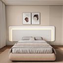 Ver imagem 1 de Cabeceira Casal Queen 272cm com LED 3000k e Tomadas 100% MDF Padrão Planejados Mabel