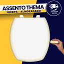 Ver imagem 1 de Assento Tampa Vaso Sanitário Thema Incepa Almofadado Bege Biscuit Durín
