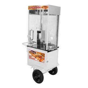 Carrinho de Churros Econômico Cefaz Branco com Rodas Pneumáticas Bec06p