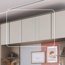 Ver imagem 6 de Módulo Aéreo para Quarto 3 Portas Elegance Canelado Branco/Niquel/Blanc