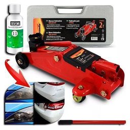 Super Macaco Jacarezinho Hidráulico Levanta Automóveis 2 Toneladas C/Maleta Original + Removedor - 1