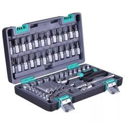 Jogo Soquete 57 Peças 1/4 Catraca Chave Allen Stels   - 2