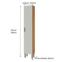 Ver imagem 3 de Paneleiro 1 Porta 100% Mdf Essência
