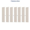 Ver imagem 5 de Painel Liso para TV até 86 Polegadas Planejado 280x250cm Aruá CabeCasa MadeiraOriginals Off White