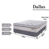 Conjunto Cama Box+ Colchão Casal Dallas 138x188x72cm - 4