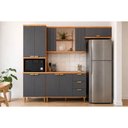 Ver imagem 1 de Kit Modulado 4 Peças Elena CZ553 Cinamomo/Titanium MGM