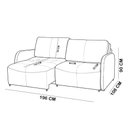 Ver imagem 7 de Sofá 3 Lugares Retrátil Reclinável para Sala de Estar 196cm Luzon K01 Linho Soft Creme - Lyam Decor