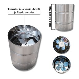 Kit Churrasqueira Completa Coifa Inox 80x60 e Braseiro 50x40 - 3