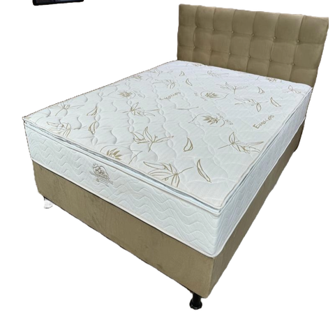Cama Box Isofort Luxo C/ Pillow Top - Queen( 158 X 198 )- Bege
