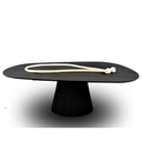 Ver imagem 3 de Mesa de Jantar Cone Organica 244x137cm Madeira Ébano