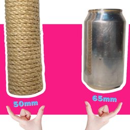 Arranhador para Gatos Vertical Parede - Sisal 50mm X 60cm - 4