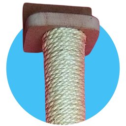 Arranhador para Gatos Vertical Parede - Sisal 50mm X 60cm - 5
