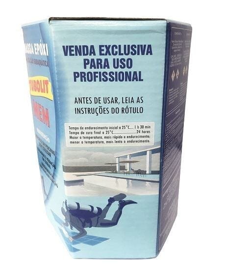 Massa Epoxi Tubolit Mem - 1kg Cola Azulejo Piscina - 7