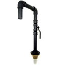 Ver imagem 1 de Torneira Design Industrial PVC 3/4" com Registro de Esfera - Madareli - Preto