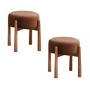 Ver imagem 1 de Conjunto - 2 Puffs Banqueta Lotus Luxo Castellar Móbile