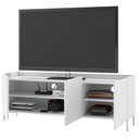 Ver imagem 2 de Rack para Tv até 55 Polegadas 3 Portas 2 Prateleiras Curvê Br164 Branco - Brv Móveis