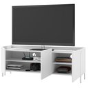Ver imagem 5 de Rack para TV até 55 Polegadas Curvê 3 Portas 2 Prateleiras BR164 Branco - BRV Móveis