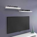 Ver imagem 1 de Prateleira Flutuante 25x120 cms com suporte incluso PBS PLUS 25120 - Branco