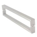 Ver imagem 1 de Puxador Inox Porta Pivotante Square 82cm Madeira Vidro:Escovado Fosco