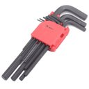 Ver imagem 1 de Jogo de Chave Allen Longa, 1,5 - 10 Mm, Crv, 9 Pcs, Oxidado Preto (112319)