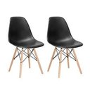 Ver imagem 2 de Kit c/ 2 Cadeiras Charles Eames Wood DKR Eiffel Pretas