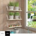 Ver imagem 2 de SUP ML 18X18 Par de suportes para prateleira com formato meia lua.18 x 18cm