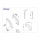 Ver imagem 4 de SUP ML 18X18 Par de suportes para prateleira com formato meia lua.18 x 18cm
