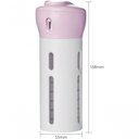 Ver imagem 5 de Dispenser Garrafa Portátil 4 em 1 Viagens Loção Shampoo Gel Cremes Rosa .
