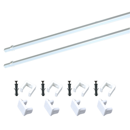 Perfil Sobrepor Led 12x11mm Branco 2x1m Baby Ilunato - 1