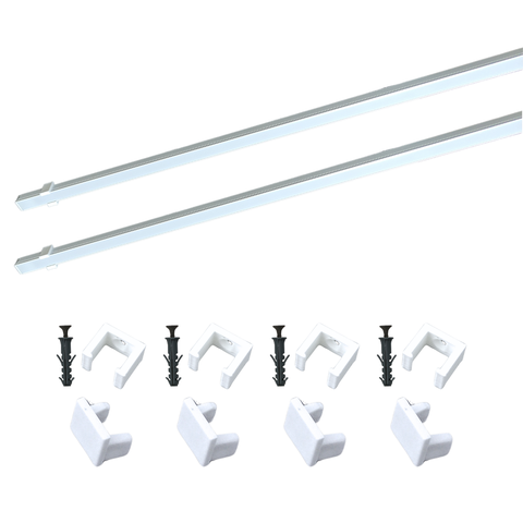 Perfil Sobrepor Led 12x11mm Branco 2x1m Baby Ilunato