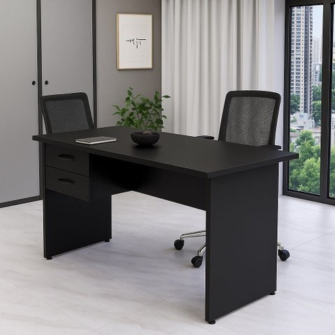 Mesa para Escritório Ln25 1,50 X 0,60 com 2 Gavetas