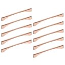 Ver imagem 1 de Kit 10 Puxadores Alça 192mm Zamac Rose Gold Luce para Móveis Cozinha Banheiro Quarto