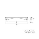 Ver imagem 3 de Kit 10 Puxadores Alça 192mm Zamac Rose Gold Luce para Móveis Cozinha Banheiro Quarto