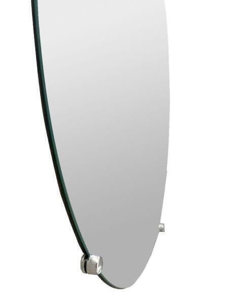 Kit 2 Espelho Banheiro 3Mm com Botão Francês Redondo 30cm - 2