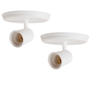 Ver imagem 1 de Kit 2 Luminárias de Sobrepor 1 Lâmpada Direcionável Cor:branco