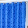 Cortina para Quarto Jacquard Azul 4,00m x 2,70m - Ideal para Varão Simples de 3 Metros - 3