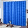 Cortina para Quarto Jacquard Azul 4,00m x 2,70m - Ideal para Varão Simples de 3 Metros - 1